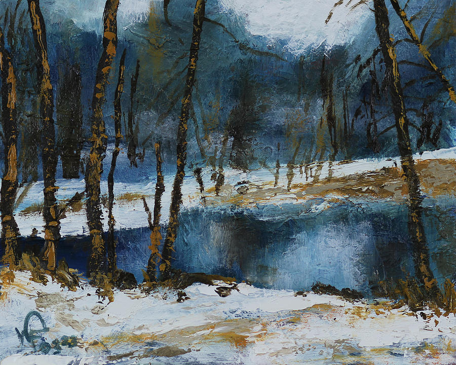 Cold Reflections Painting by Walter Fahmy