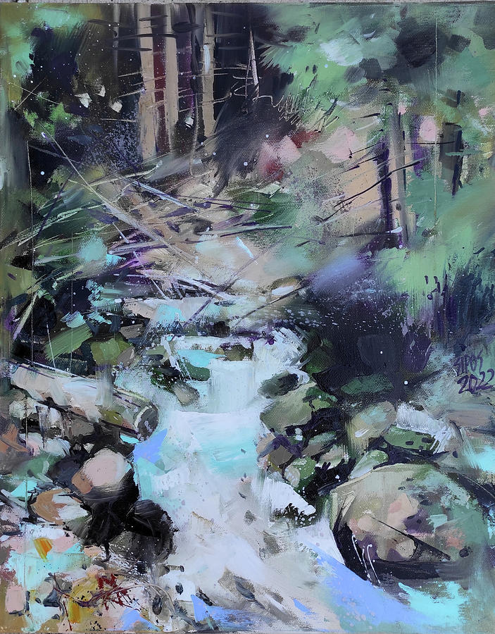 Cold stream Painting by Lorand Sipos
