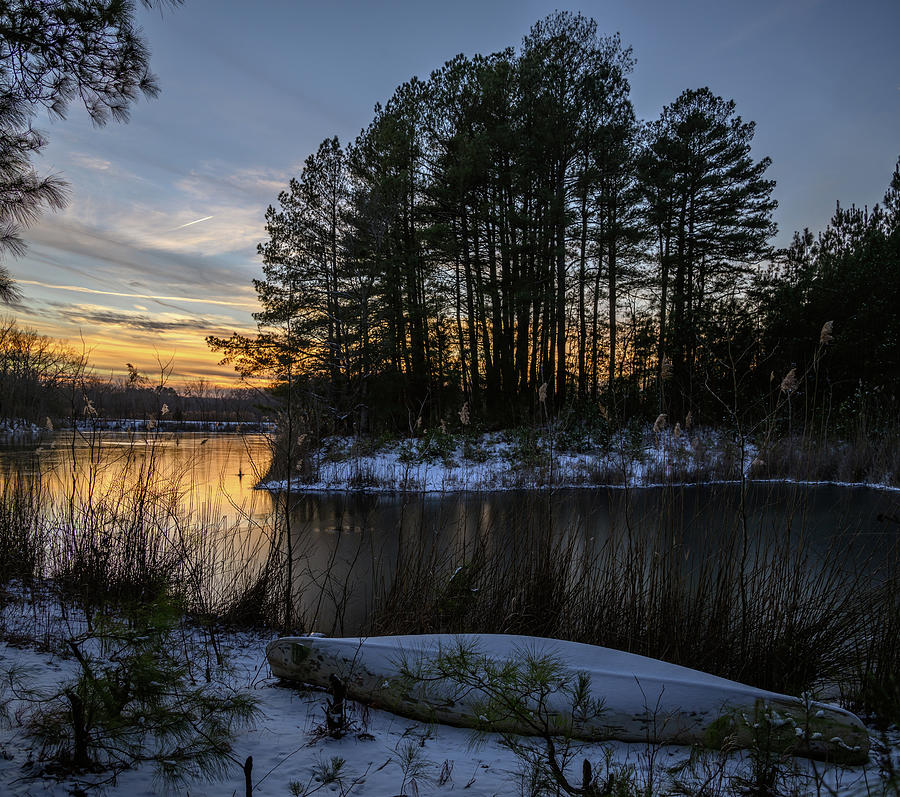 Cold Sunset Photograph by Grant Twiss
