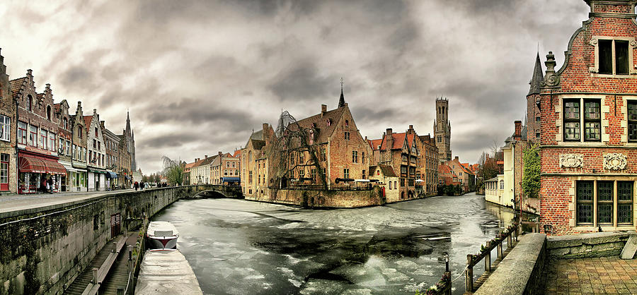 Cold Winter in Bruges Digital Art by Edward Galagan