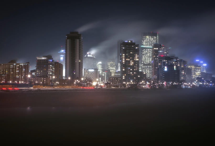 Fine Art America Photograph - Cold Winter Night Calgary, Alberta, Canada. by Yves Gagnon Fine Art America Photograph - Cold Winter Night Calgary, Alberta, Canada. by Yves Gagnon