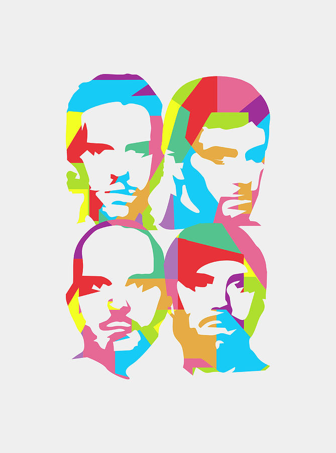 Coldplay Digital Art - Coldplay 1 POP ART by Ahmad Nusyirwan