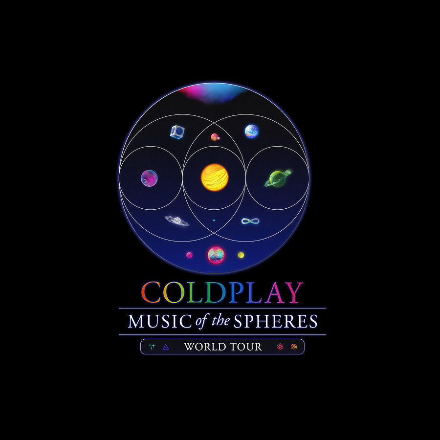 Coldplay Digital Art - Coldplay Music Of The Spheres World by Tuli Hadok