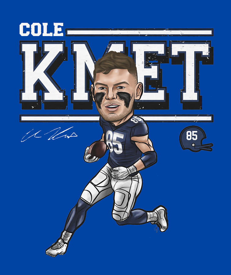 Cole Kmet Cartoon Digital Art by Kelvin Kent - Fine Art America