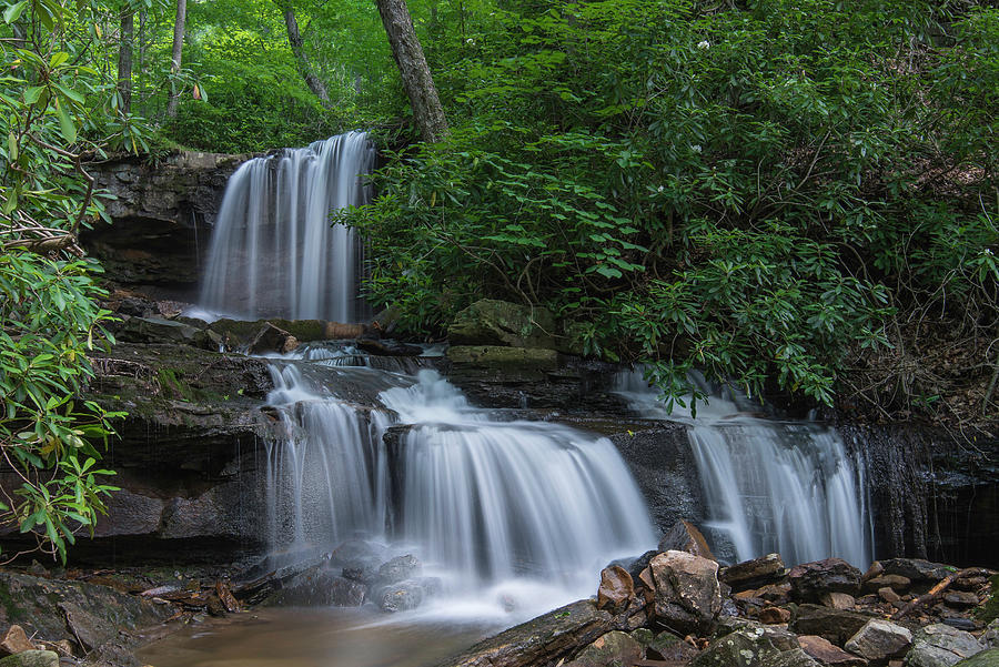 Waterfall Photograph - Cole Run Falls by James McClintock