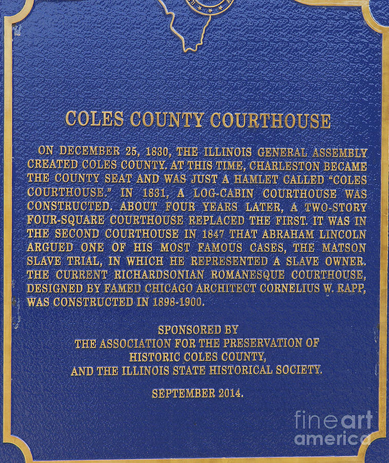 Coles County Courthouse in Charleston Illinois 4576 Photograph by Jack Schultz