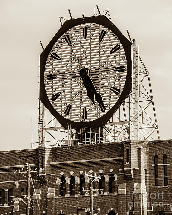 Colgate Palmolive Clock - Clarksville - Indiana Photograph by Gary Whitton