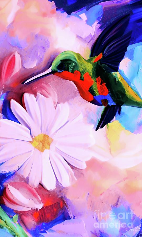 Colibri Digital Art by Chris Bee