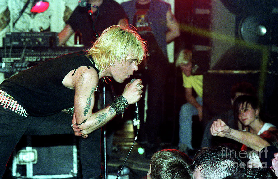 Colin Abrahall of GBH Punk Band 1985 at The Metro Chicago Photograph by ...