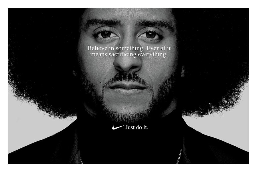 Colin Kaepernick Just Do It Replica Nike Ad Poster Digital Art by Howard - Pixels