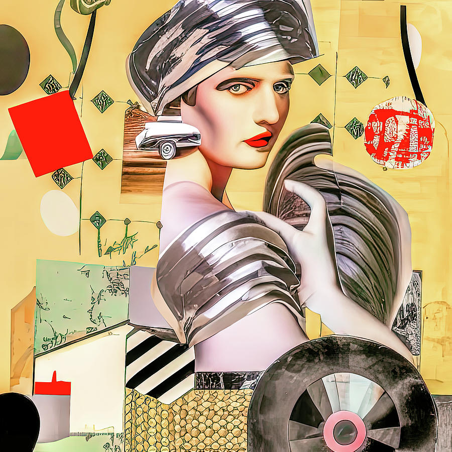 Abstract Digital Art - Collage 7 by David Ridley