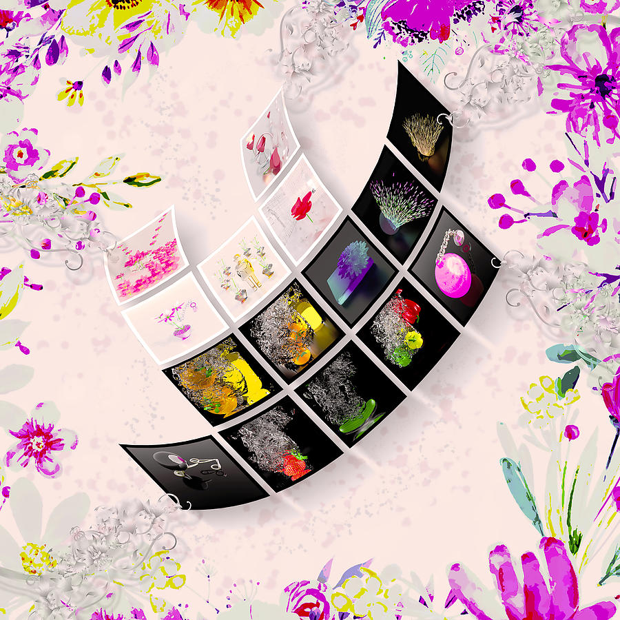 Flower Digital Art - Collage by Bukunolami