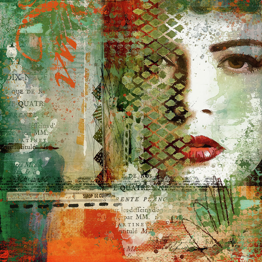 Collage Portrait Digital Art by Barbara Mierau-Klein - Fine Art America