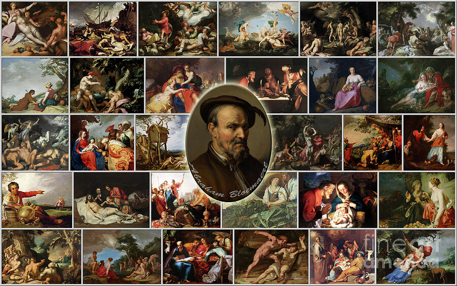 Collection of Abraham Bloemaert Classic Paintings Jigsaw Puzzle