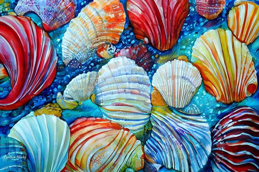 Collection of Shells v1 Digital Art by Cindys Creative Corner
