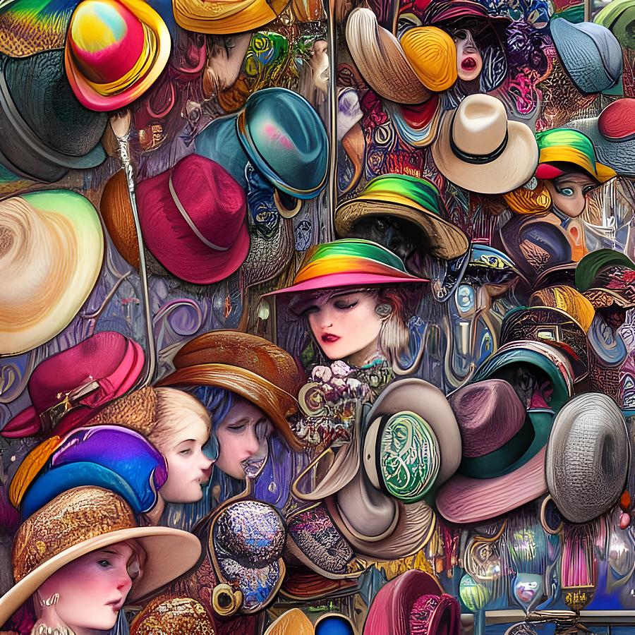 Collections of Hats Digital Art by April Cook