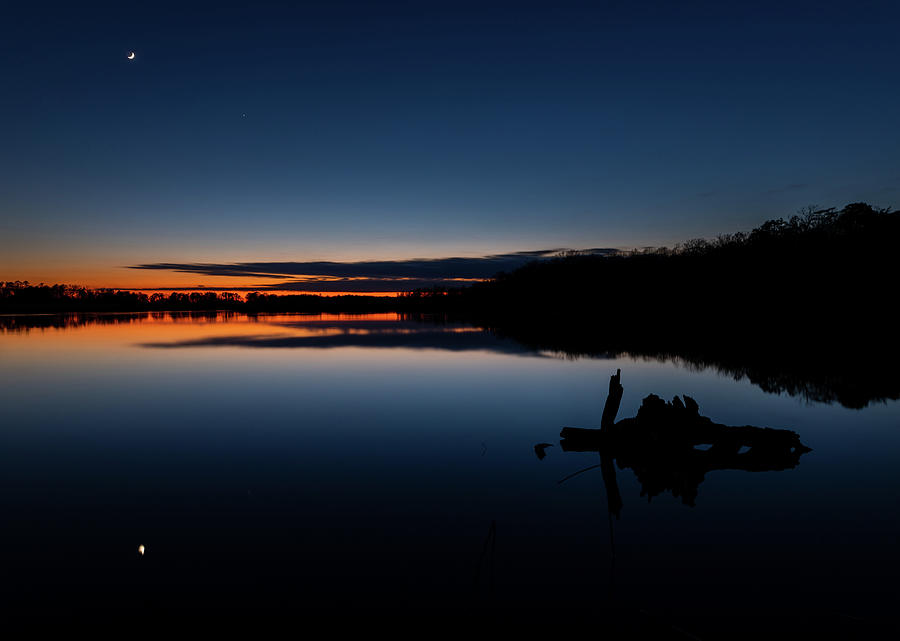 College Creek Sunset Mirror Photograph by Rachel Morrison