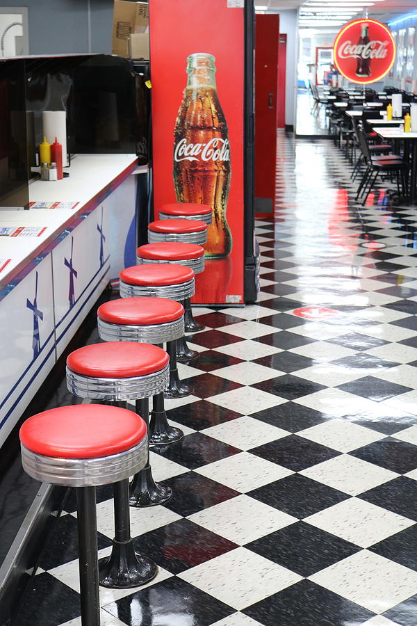 Collegiate Grill Diner Interior Photograph by Anthony Stone - Fine Art ...