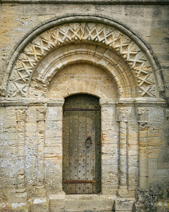 Colleville sur Mer Romanesque Arch Photograph by Jurgen Lorenzen