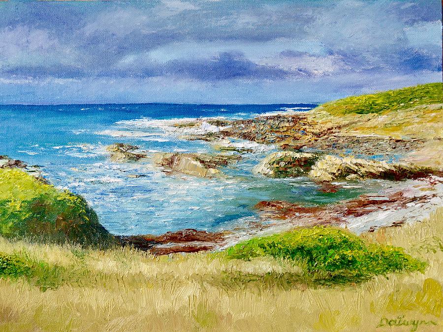 Colliers Beach Surprise Bay King Island Painting by Dai Wynn