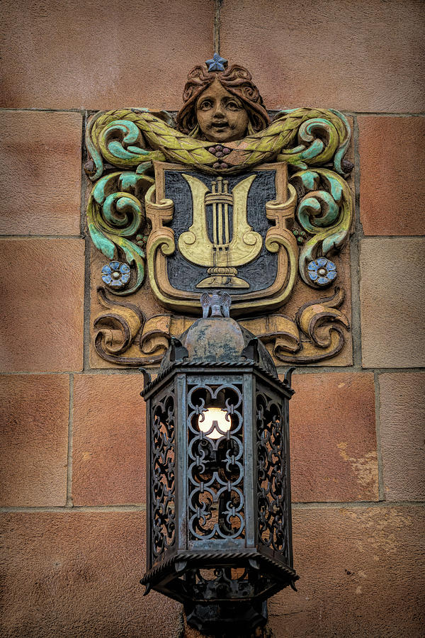 Collingswood Theater Exterior Light Sconce Photograph by Kristia Adams