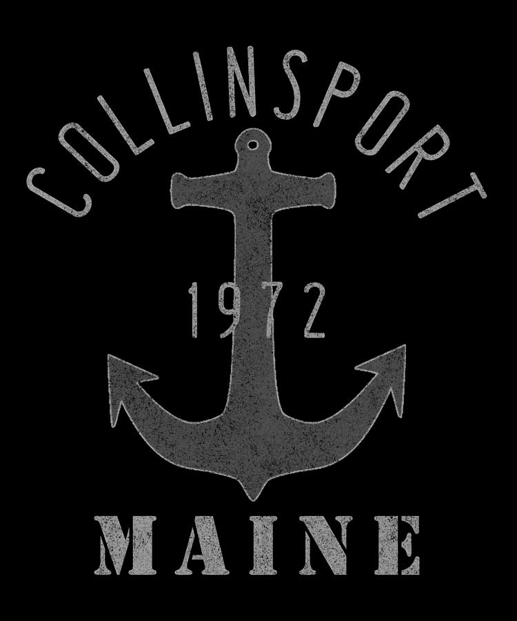Collinsport Maine Retro Digital Art by Flippin Sweet Gear