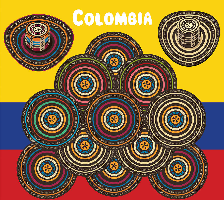 Colombia Vueltiao Hat Drawing by Drmakkoy