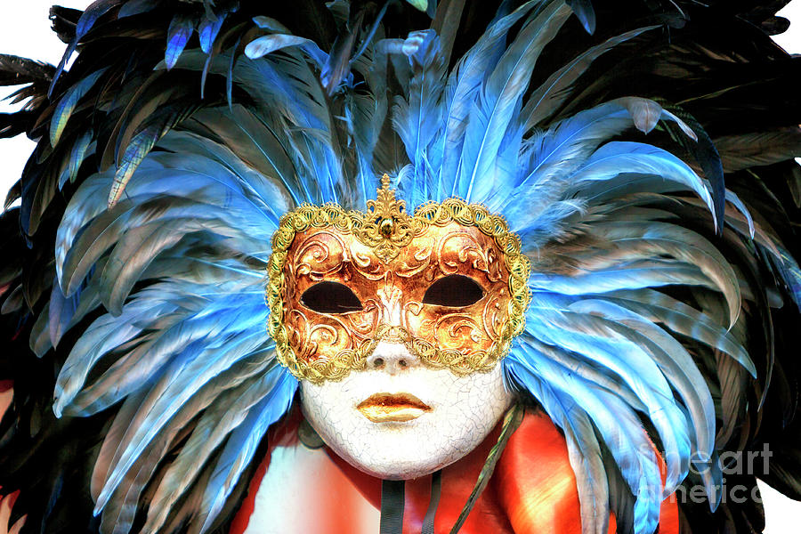 City Photograph - Colombina Mask in Venezia Italia by John Rizzuto