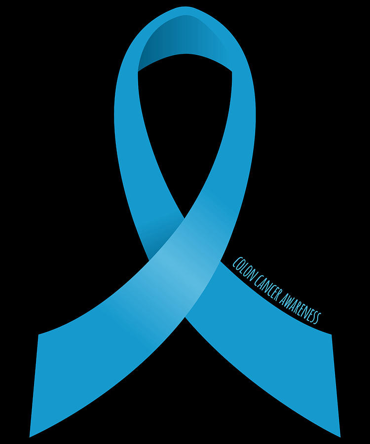 Colon Cancer Awareness Ribbon Digital Art by Flippin Sweet Gear