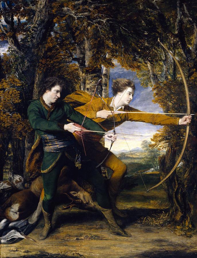 Joshua Reynolds Painting - Colonel Acland and Lord Sydney The Archers  by Joshua Reynolds