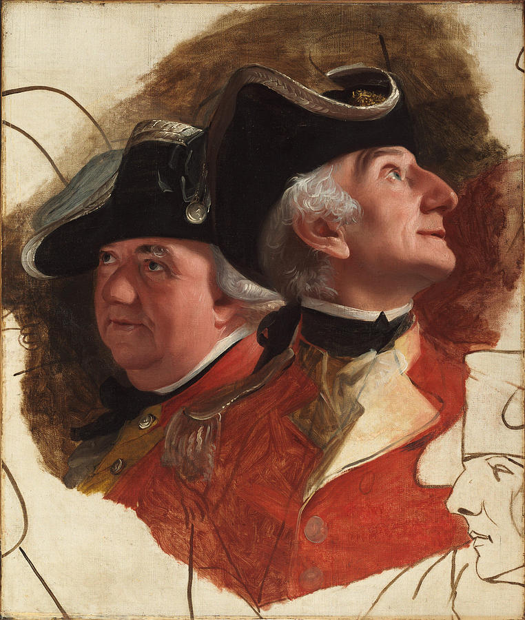John Singleton Copley Painting - Colonel Ernst August von Hugo and Lt  Colonel von Schlepegrell  by John Singleton Copley
