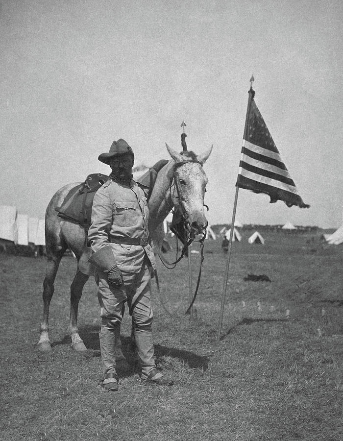 Colonel Theodore Roosevelt - Montauk Point New York - 1898 Photograph by War Is Hell Store
