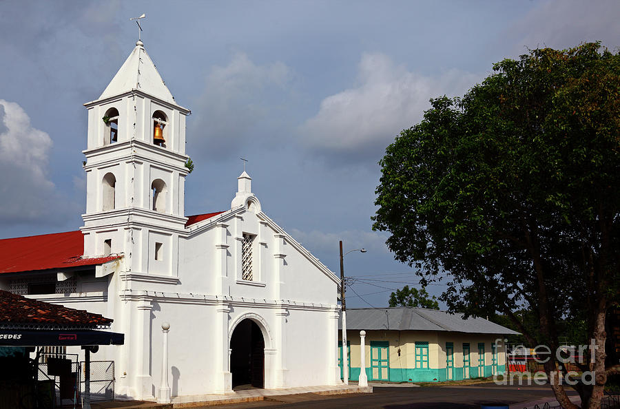 Colonial church in Guarare Panama Photograph by James Brunker