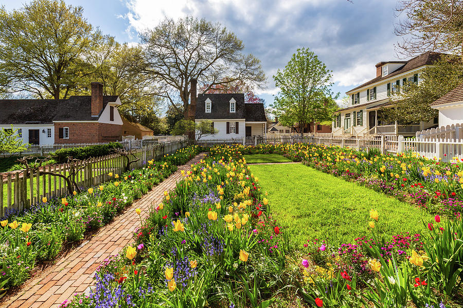Colonial Garden in Springtime Photograph by Rachel Morrison