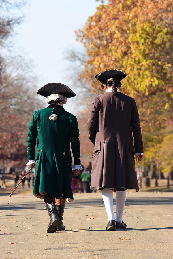Colonial men in Williamsburg, Va Photograph by BDphoto