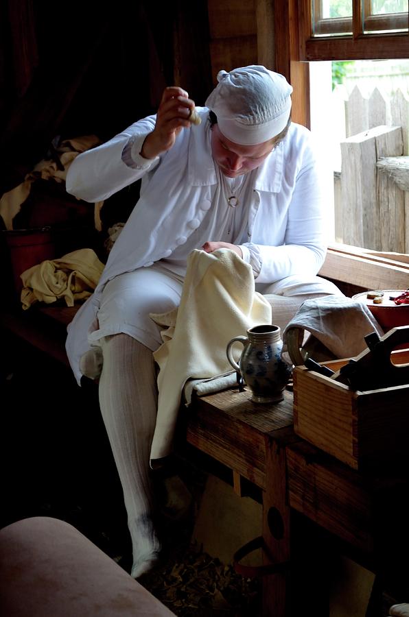 Colonial Tailor at Work Digital Art by Richard Ortolano Pixels