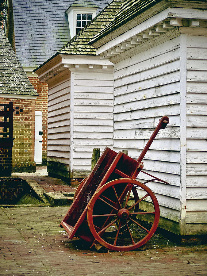 Colonial Wheelbarrow Photograph by Rachel Morrison