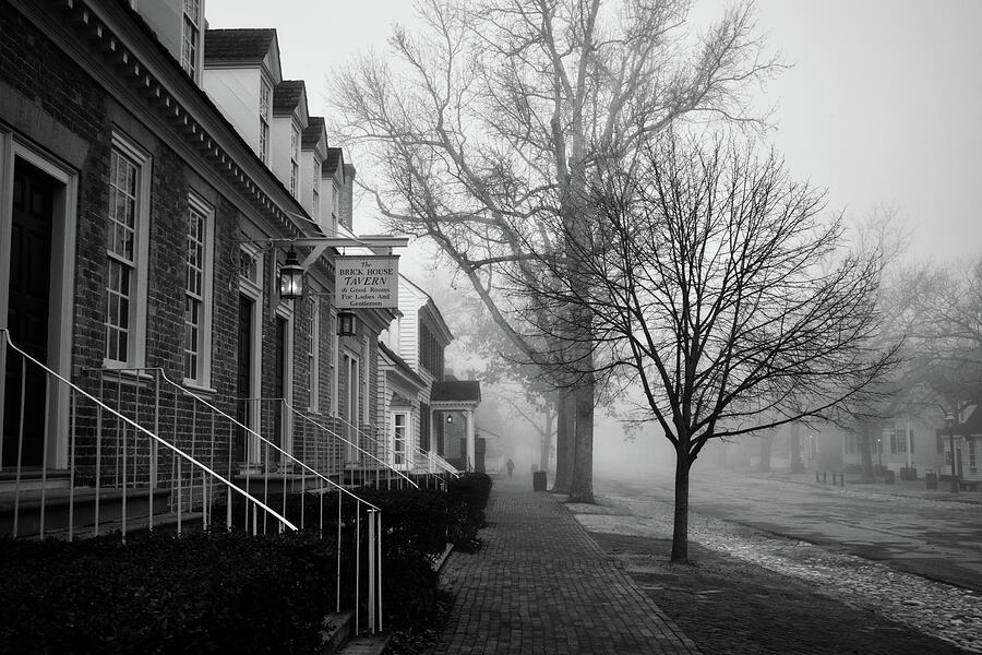 Colonial Williamsburg in Misty March Photograph by Rachel Morrison