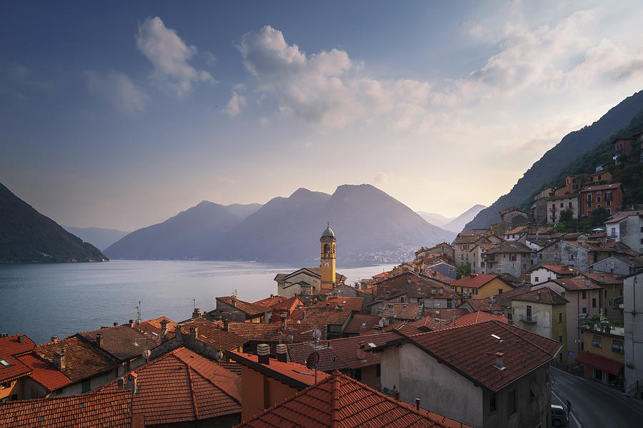 Colonno village, Lake Como. Italy Photograph by Stefano Orazzini