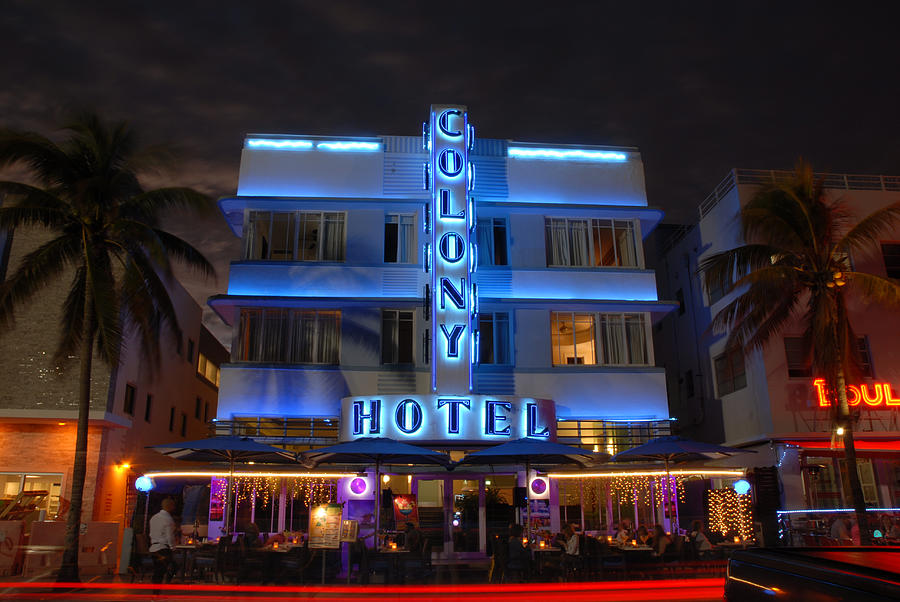 Colony Hotel - Art Deco Historic District, Miami Beach, Florida Photograph by Earth And Spirit