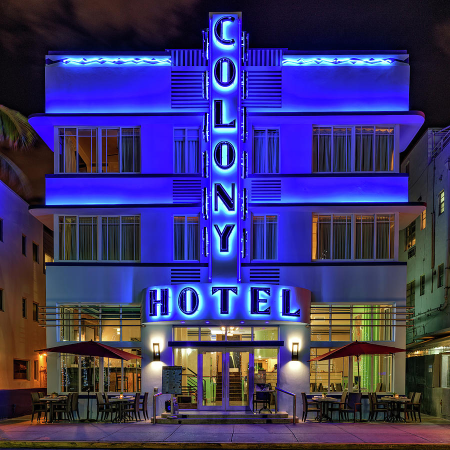 Miami Photograph - Colony Hotel by Rick Berk