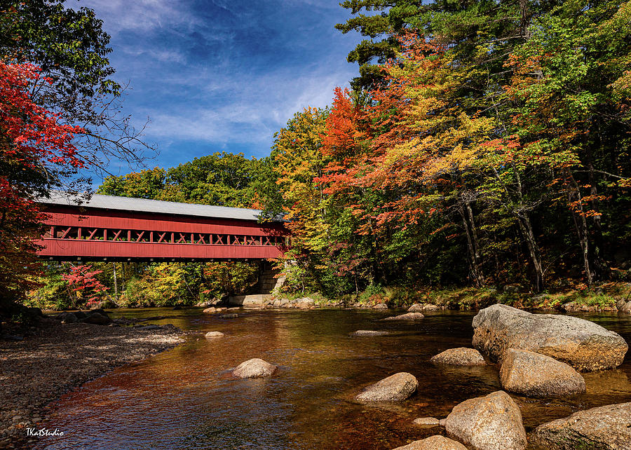 Color at the Swift River Bridge Photograph by Tim Kathka Color at the Swift River Bridge Photograph by Tim Kathka