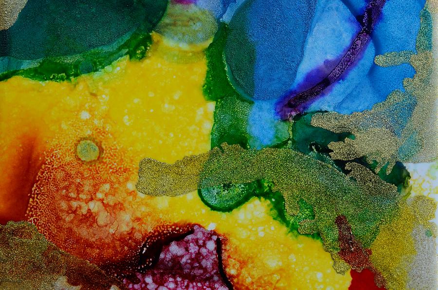 Color Burst 3 - Alcohol Ink Abstract Painting Painting by Marianna Mills