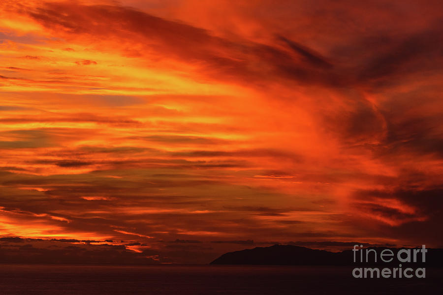 Flaming Sunset Sky Photograph by Abigail Diane Photography