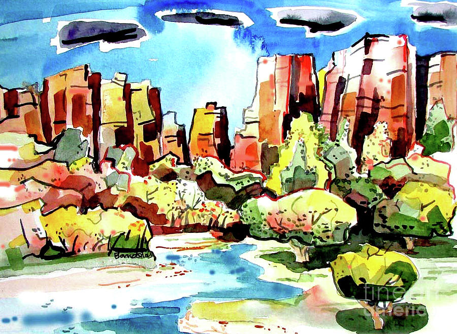 Color Canyon Painting by Terry Banderas