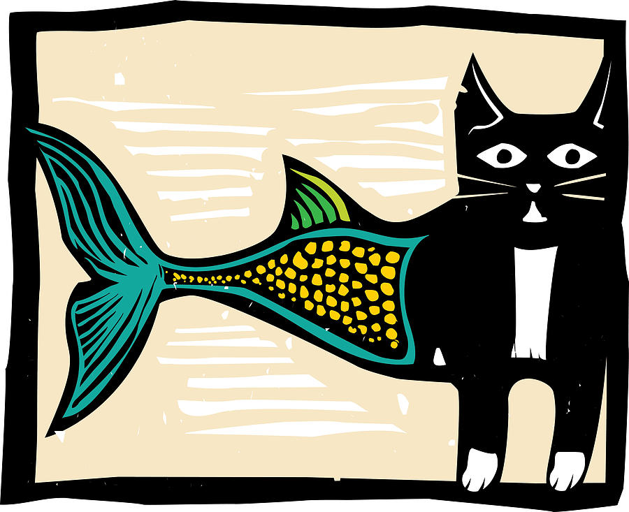 Catfish Drawing - Color Catfish by Jeffrey Thompson