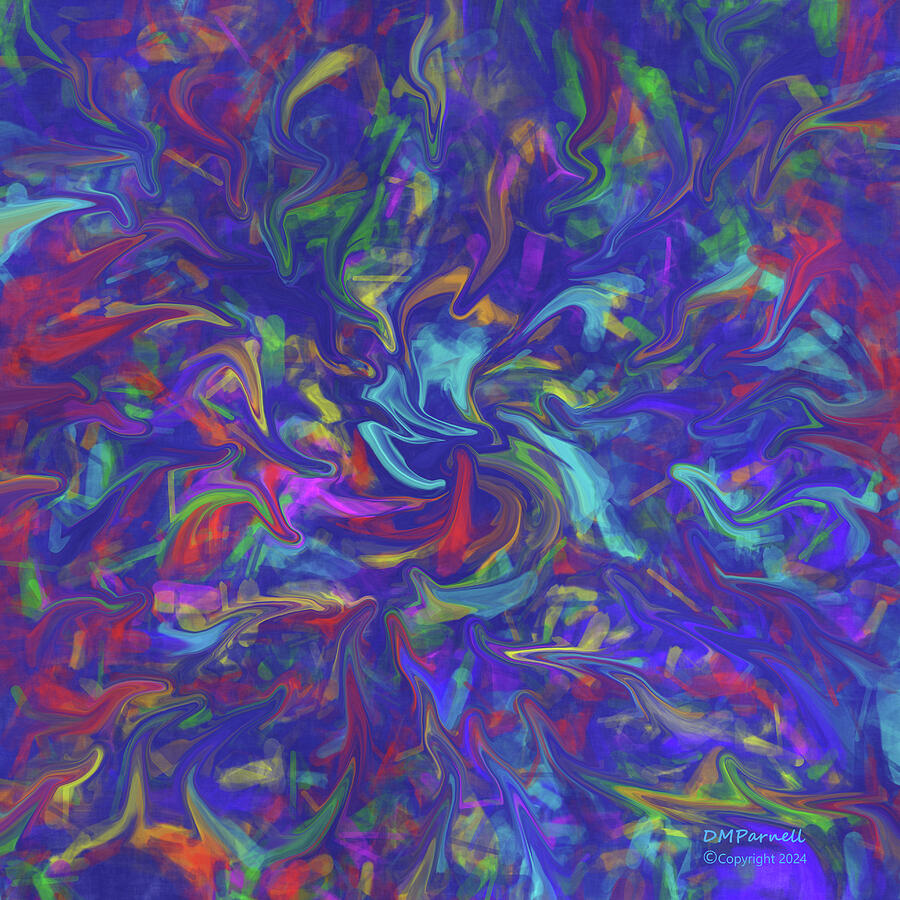 Color Convergence Digital Art by Diane Parnell