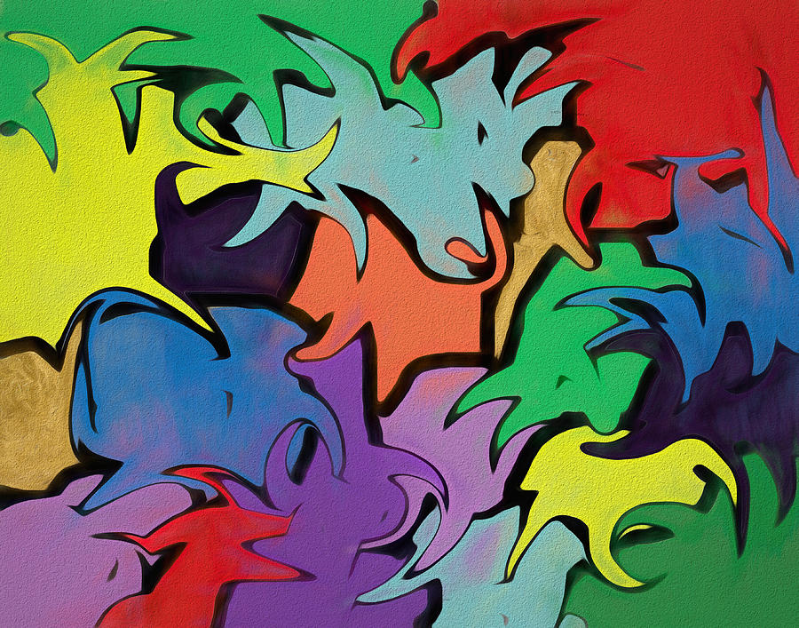 Color Craze Digital Art by Alison Frank