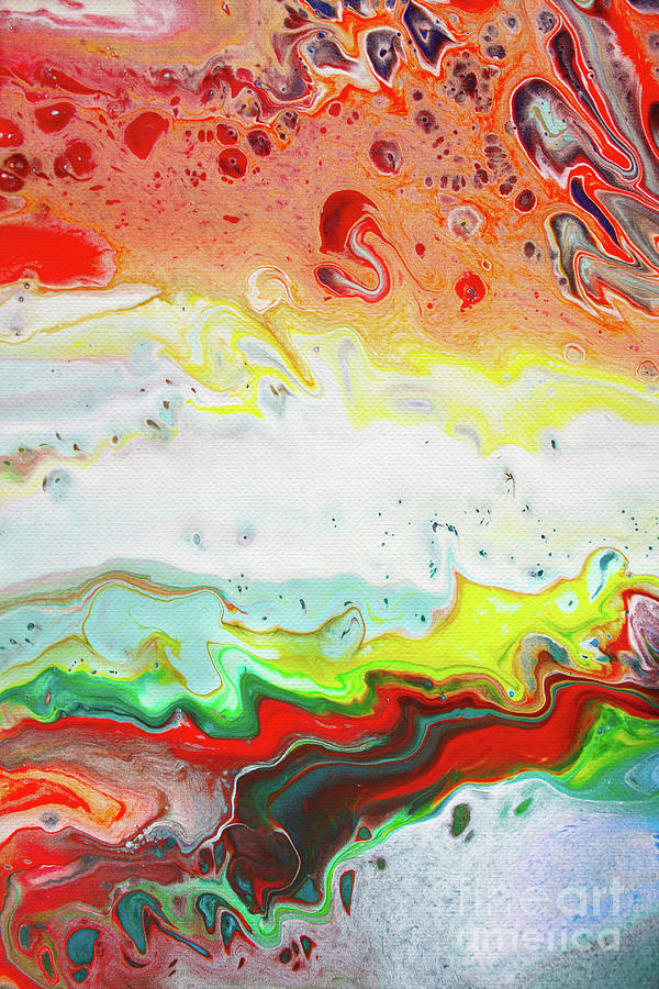 Color Flow Painting by John Edwards