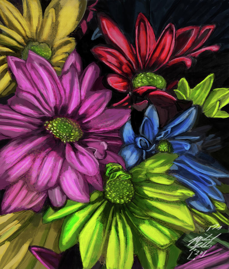 Color Flowers Painting